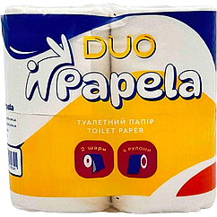 Туалетний папір Papela Duo 120 відривів 4 рулони