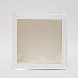 Коробка для бенто десертів 150*150*70 біла, фото 2