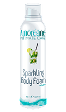 Хрустка зволожуюча масажна пінка для тіла Amoreane Sparkling Body Foam Mojito, 150 мл