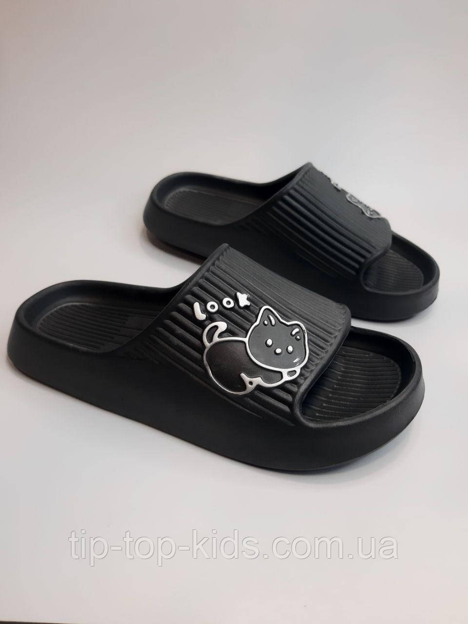 Шльопанці для дівчинки 104 сірі р.38-41, фото 1