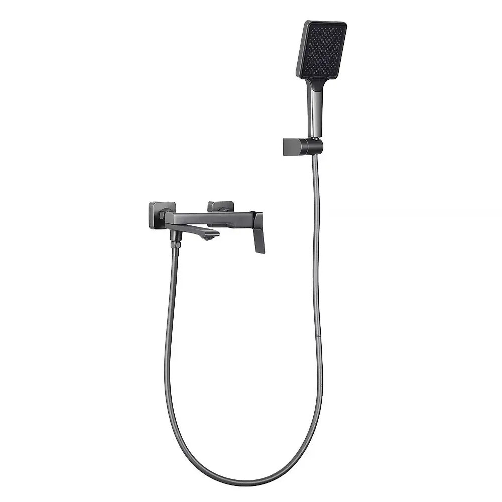 Змішувач для ванни Frap F3284-9 (латунь, збройова сталь), фото 1