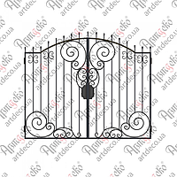 Ковані ворота 2120x2500 (КВ-51) КОМПЛЕКТ ЕЛЕМЕНТІВ