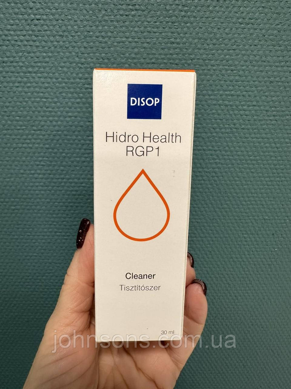 Disop Hidro Health RGP1 30мл, Очисник для жорстких контактних лінз, Рідина для очистки ЖКЛ, Очисник для RGP