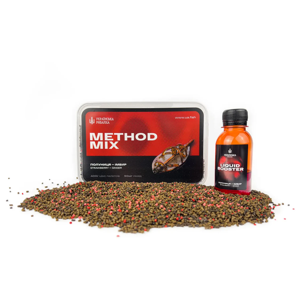 Флет Мікс Method MIX Полуниця - Імбир Українська Рибалка, фото 1
