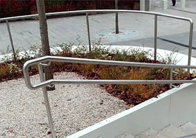 Перила без ригелів сходові з нержавіючої сталі