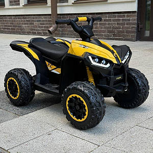 Дитячий електро квадроцикл на акумуляторі з пультом керування Bambi Racer M 4959 для дітей 3-8 років жовтий