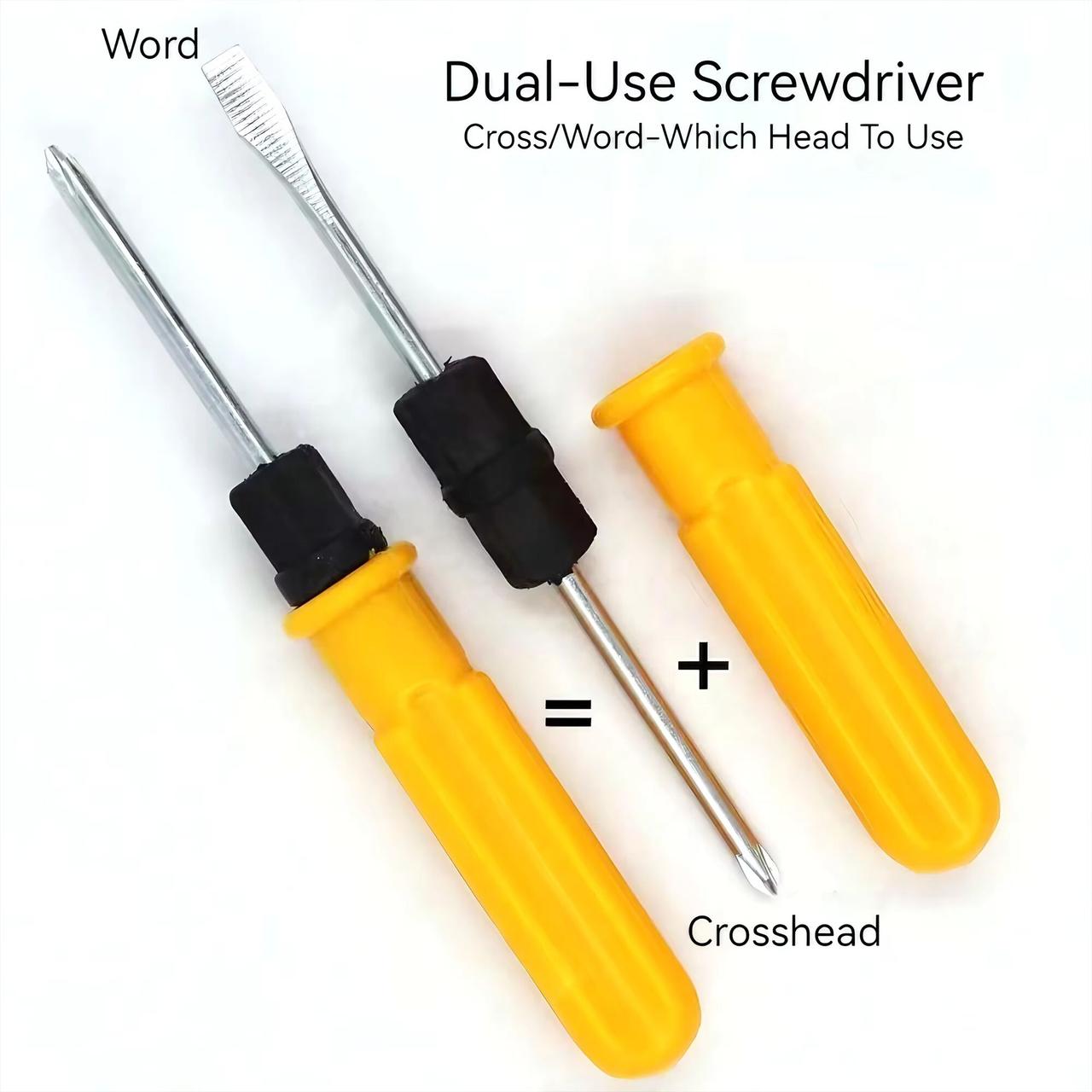 Відвертка двостороння 4", 17 см плоска + хрестова PL (SI, S -) + PH (+). Багатофункціональна, міцна, фото 1