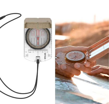 Silva Terra Ranger S | Точний картографічний компас з прицільним дзеркалом для туристів, альпіністів, мисливців та військових, фото 1