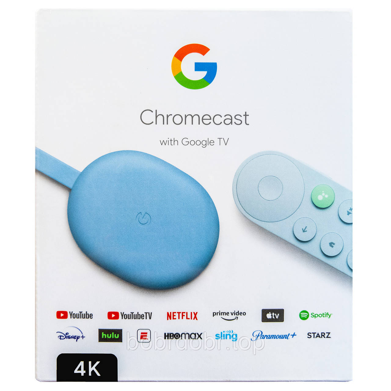 Смарт ТВ-медіаплеєр Google Chromecast with Google TV 4K