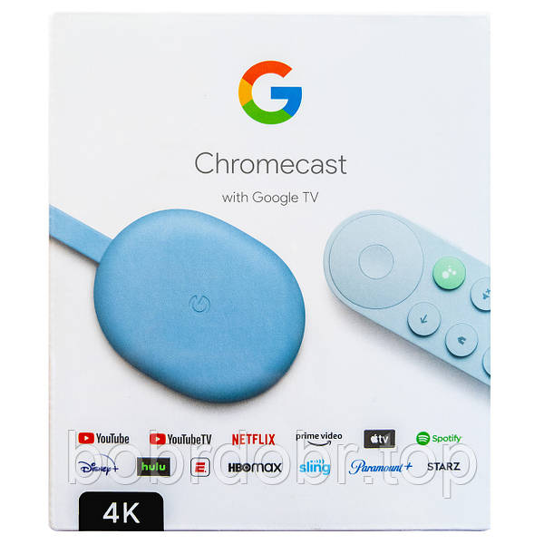 Смарт ТВ медиаплеер Google Chromecast with Google TV 4K