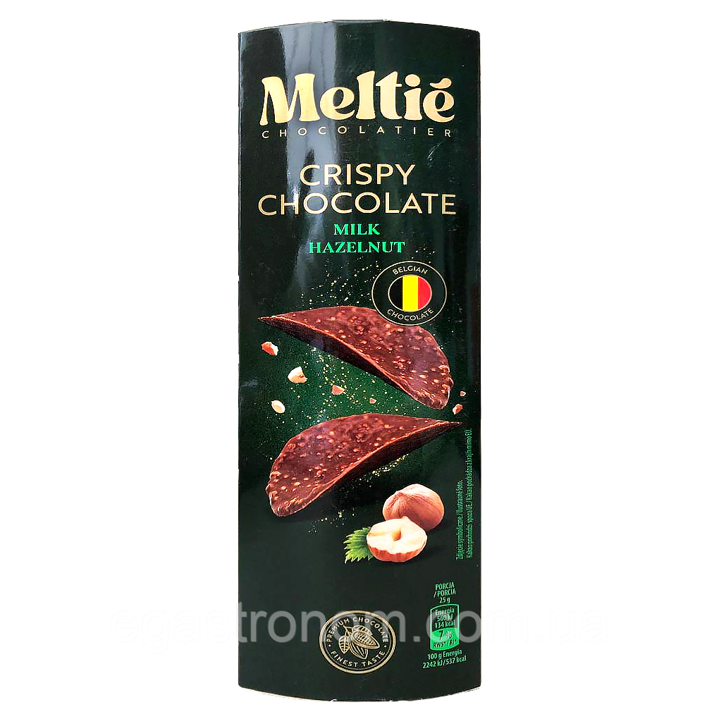 Чипси шоколадні лісовий горіх Мелті Meltie milk gazelnut 125g 16шт/ящ (Код: 00-00017362), фото 1