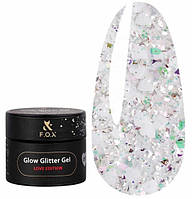 Глітер для дизайну F.O.X gel-polish Glow Glitter Love edition 011 5 мл