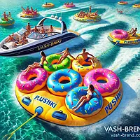 Буксовані балони плюшки на воді