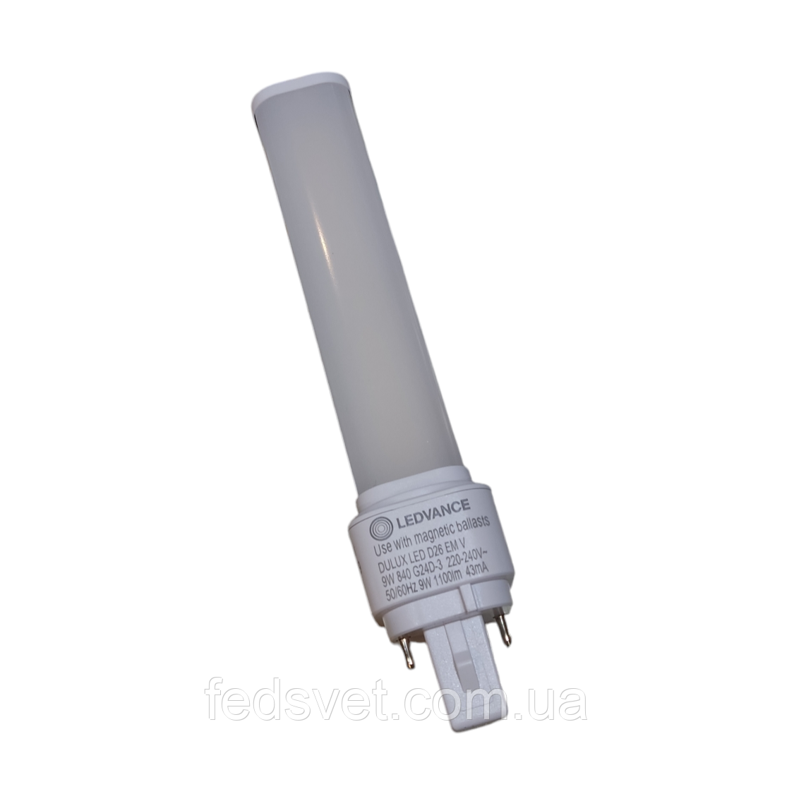 Світлодіодна лампа DULUX LED D26 EM V 9W 840 G24D-3 LEDVANCE