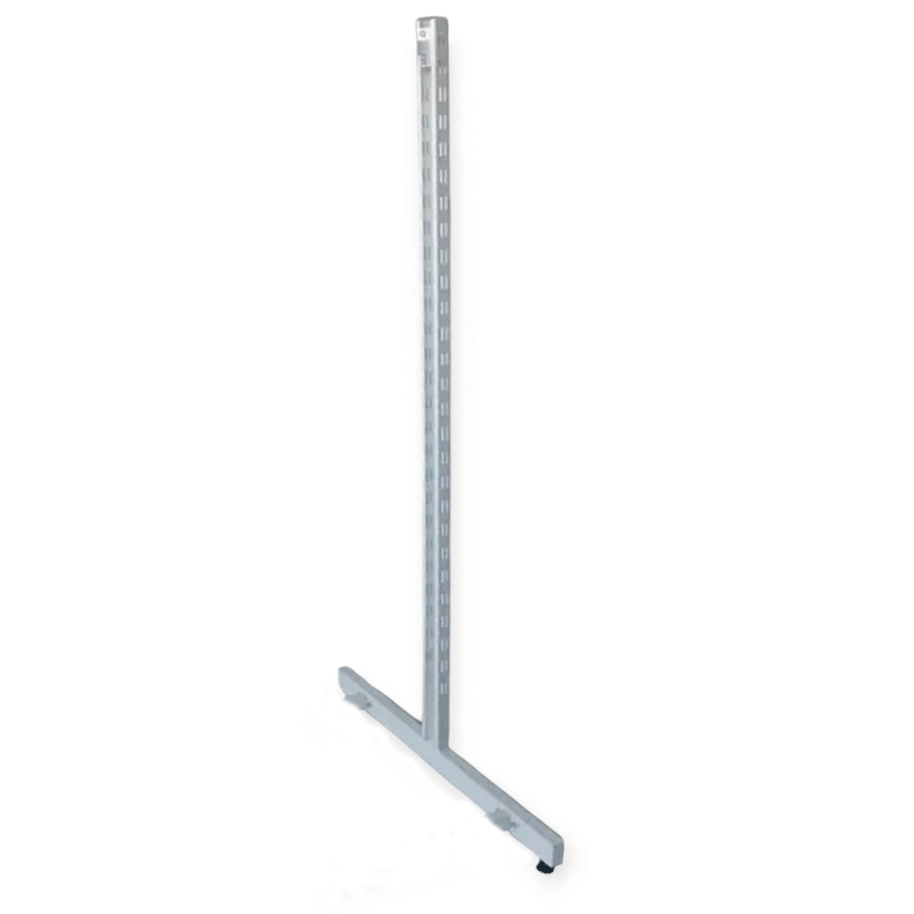 Рейка - Опора Двухстороння Відкрита перфорована 1.4 мм 158 см сіра біла, фото 1