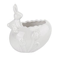 Ємність для зберігання "Мелією весни" 11 см, колір білий (кераміка)