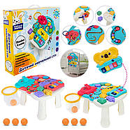 Столик ігровий розвивальний "Сонячний зайчик" (2 кольори, піаніно, кошик для м'ячів, звук, м'ячі) PL-724-93, фото 2