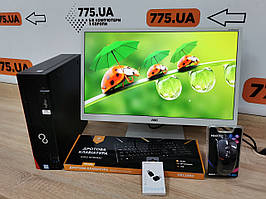 Комплект: комп'ютер Intel Core i5-6400/ 8GB/ 120GB, монітор 24" IPS, клавіатура, миша, WiFi