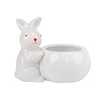 Ємність для зберігання "Милий кролик" 10 см, колір білий (кераміка)