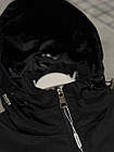 Вітровка чоловіча CKlein водовідштовхуюча чорна молодіжна спортивна куртка легка з капюшоном для бігу, фото 5