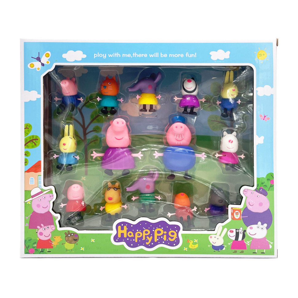 Ігровий набір фігурок "Свинка Пеппа" 6340PP 14 фігурок, фото 1