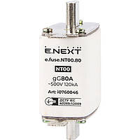 Запобіжник плавкий e.fuse.NT00.80, габарит 00, 80А