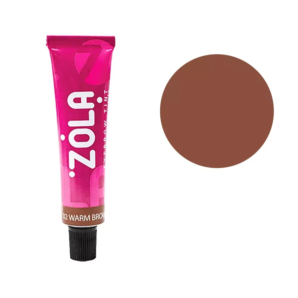 Фарба для брів (15 мл) Zola Eyebrow Tint - 02 Warm brown (Теплий-коричневий)
