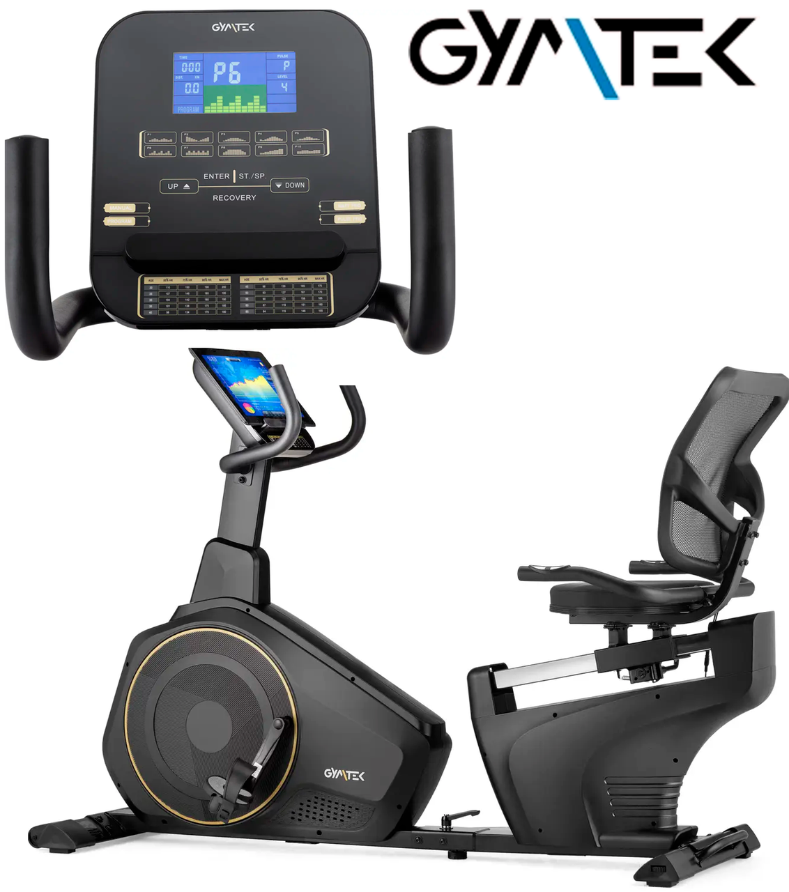 Горизонтальний велотренажер Gymtek XBR6000 електромагнітний