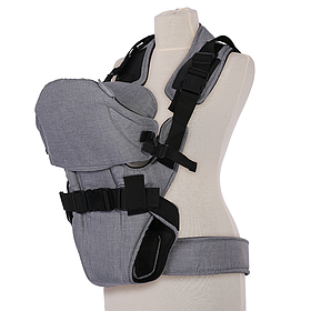 Кенгуру - ергорюкзак для новонароджених Weekend 0+ (до 9 кг) Lorelli Сірий