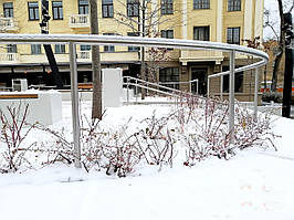 Сталеві огорожі без заповнення з нержавіючої сталі для подвір'я та прибудинкових територій