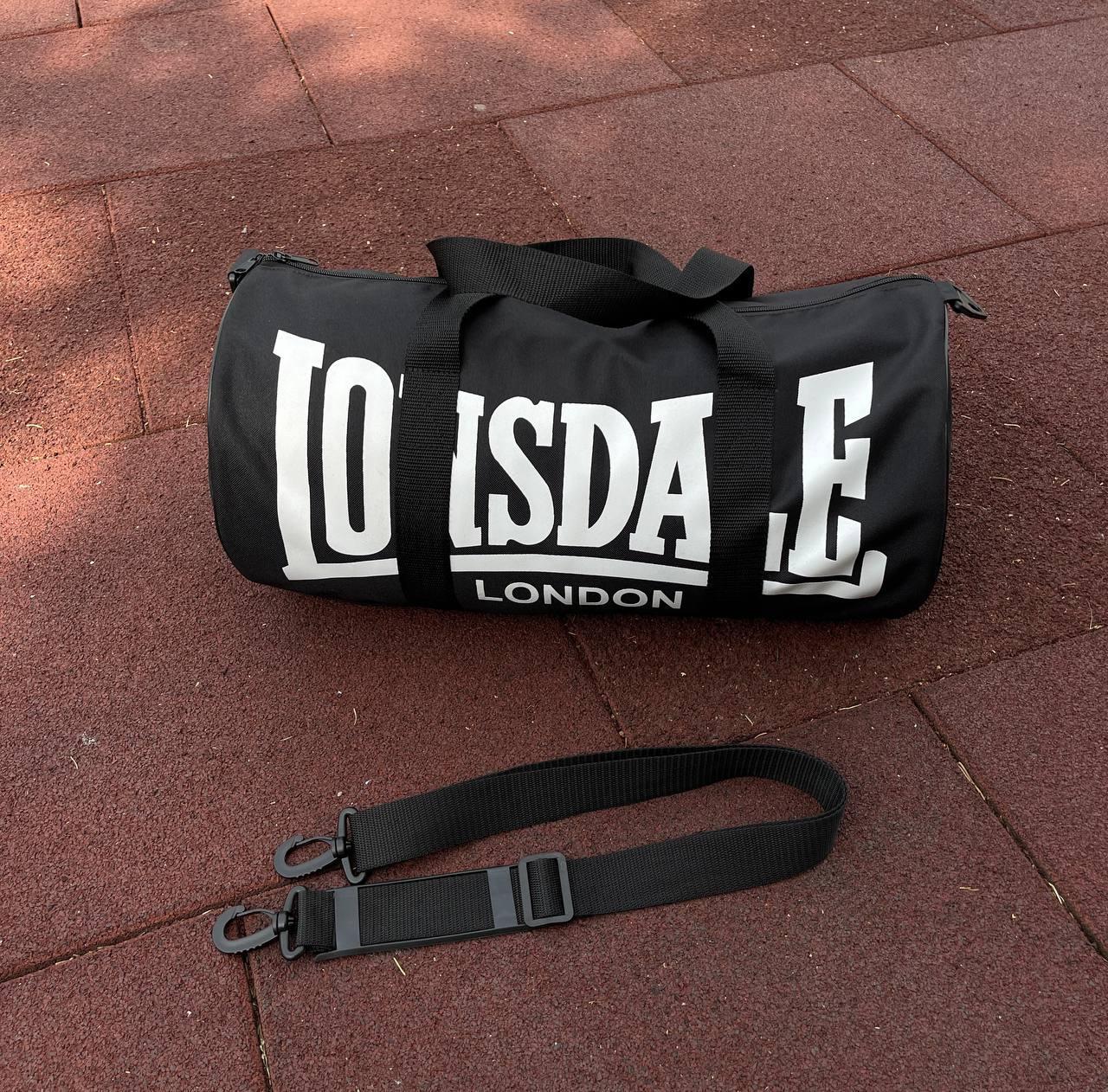 Чоловіча спортивна сумка бочка Lonsdale чоловіча сумка тубус для тренувань Лонсдейл