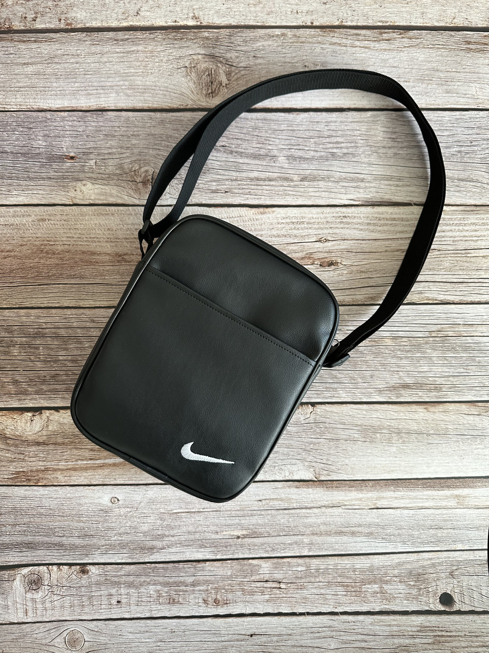 Шкіряна барсетка Nike сумка через плече найк шкіра месенджер