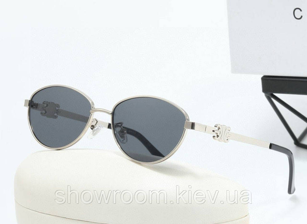 Жіночі брендові сонцезахисні окуляри CL 40246 silver