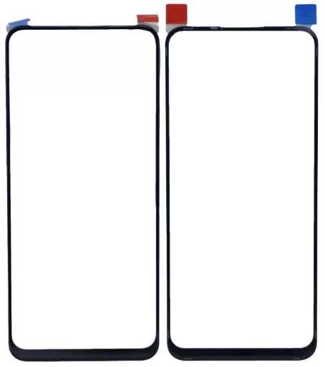 Скло корпусу для Realme 8i/9i/Narzo 50 4G/Oppo A96 4G, чорне, з OCA-плівкою