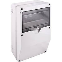 Корпус ударостійкий з АБС-пластику e.plbox.industrial.260x360x130.12m передня панель похила IP5