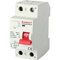 Вимикач диференціального струму e.rccb.pro.2.25.10, 2р, 25 А, 10 мА