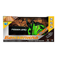 Бензопила 36220 (24/3) "WToys" звук, ланцюг рухається, на батарейках, в коробці