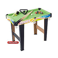 Більярд дитячий 2035+3 (6)  розмір стола - 61х35х47 см, 2 кийки, кулі, трикутник, щіточка, в коробці