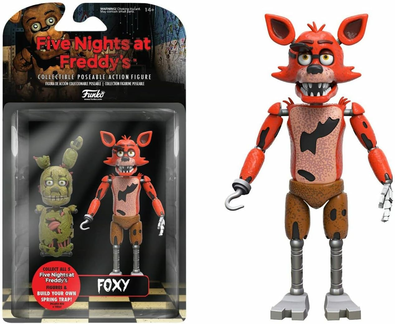 Фигурка Фанко Пять ночей с Фредди Фокси базовый Соберите Спрингтрапа Funko Five Nights Foxy 8848 Фигурка Фанко Пять ночей с Фредди Фокси базовый Соберите Спрингтрапа Funko Five Nights Foxy 8848