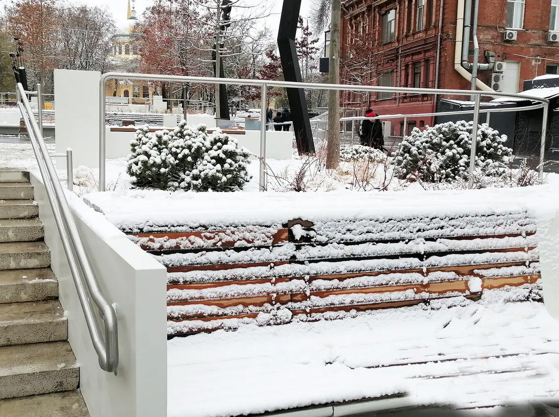 Перила металеві для зовнішнього архітектурного оформления вуличного простору, фото 1