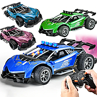 Машинка на пульті керування Lamborghini Spray з ефектом диму та світла дитяча машинка на радіокеруванні