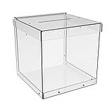 Скринька EKOSTAR  без замка для збору грошей 150x150x150 мм, анкет об'єм 3,3 літрів, фото 2