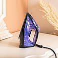 Ручна праска c парою Sokany 1600 Вт з керамічним покриттям для одягу Синій Lugi, фото 9