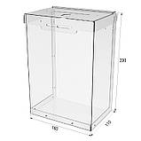 Скринька EKOSTAR для збору грошей 160x230x110 мм об'єм 4 літрів, фото 3