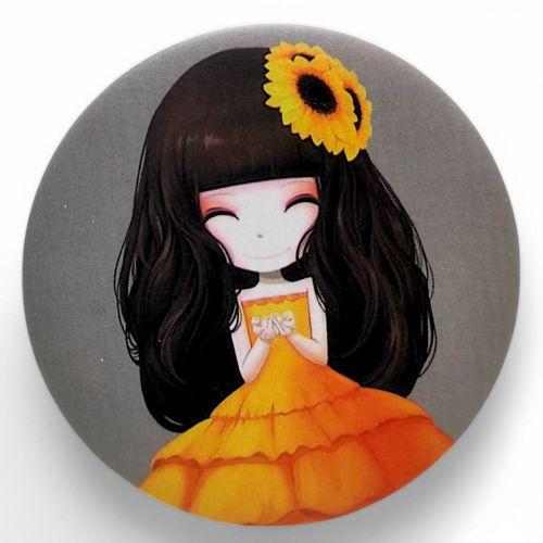 Люстерко двостороннє кругле "Лялька", фото 1