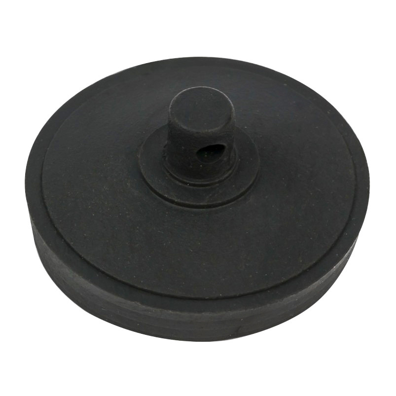 Пробка для сифона у ванну 41 х 42 мм чорна упаковка 10 штук, фото 1