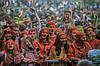 Фарба Холі (Гулал), Оранжева, 50 грам, суха порошкова фарба для фестивалів, флешмобів, фото 5