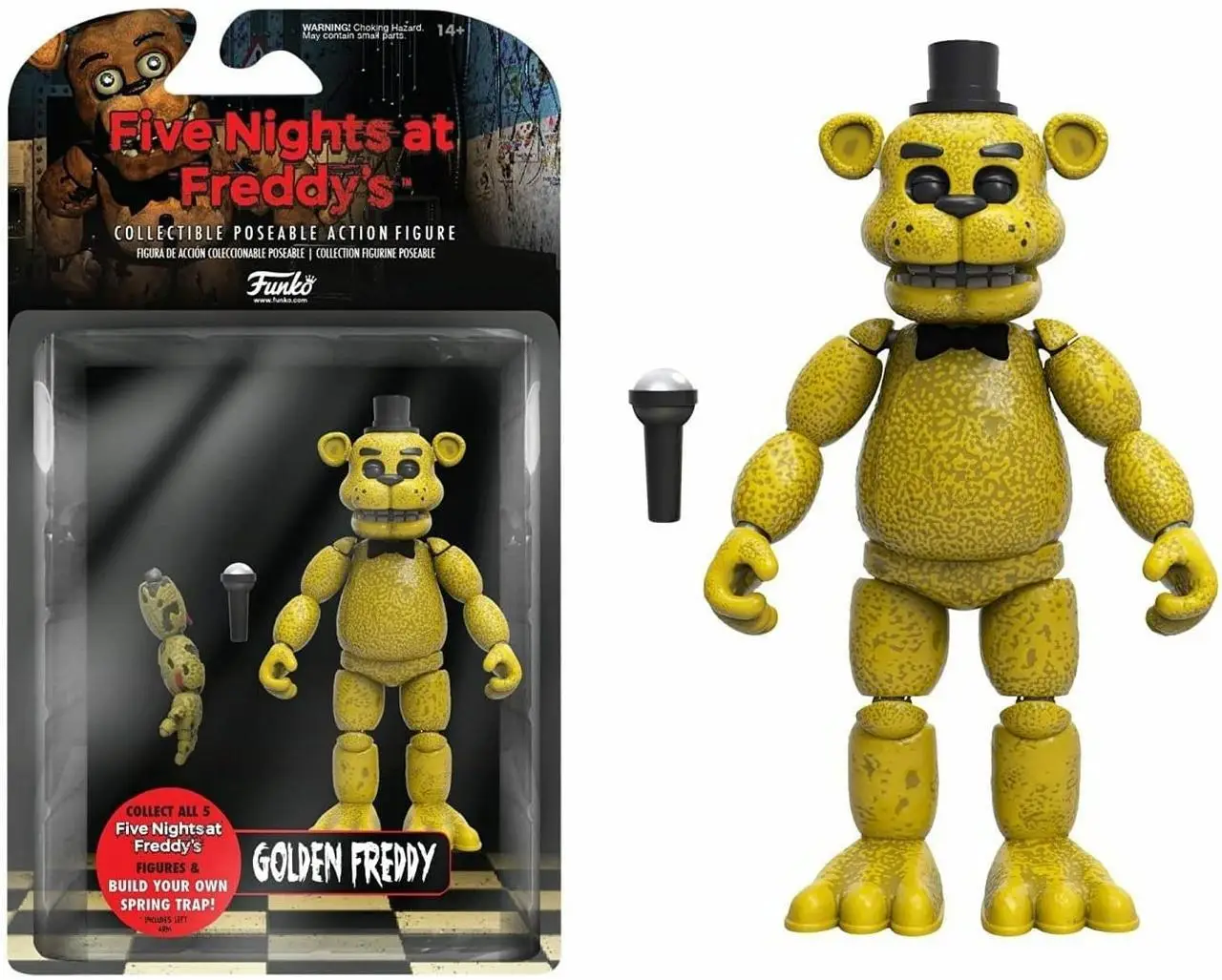 Фигурка Фанко Пять ночей с Фредди -Золотой Фредди Соберите Спрингтрапа! Funko Golden Freddy 8850 Фигурка Фанко Пять ночей с Фредди -Золотой Фредди Соберите Спрингтрапа! Funko Golden Freddy 8850