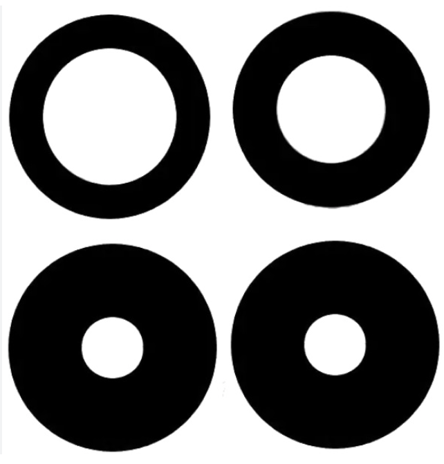 Скло камери для Realme 8 4G/8 Pro, без рамки, крихітки, комплект 4 шт.