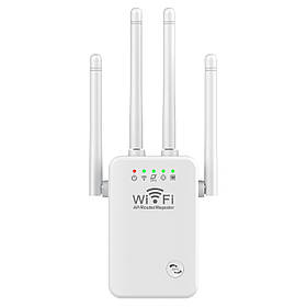 Підсилювач сигналу Wi-Fi 300 Mbps, 4 антени, U9 Репітер, розширювач зони покриття, 2.4 GHz